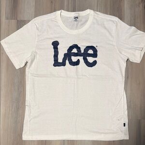 Lee Cream Short Sleeve Tee Classic Crew Neck